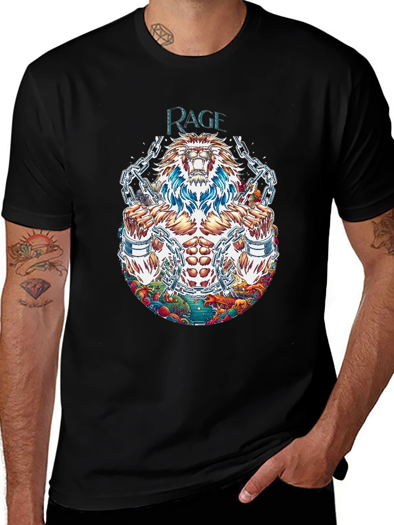 Rage Unleashed Graphic Tee - Black