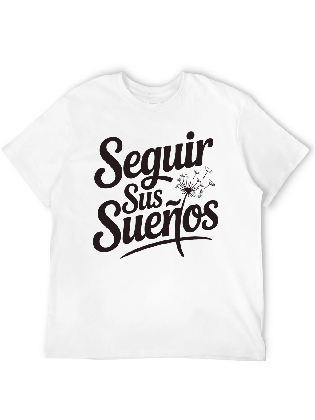 Seguir Sus Suenos Black Graphic T-Shirt