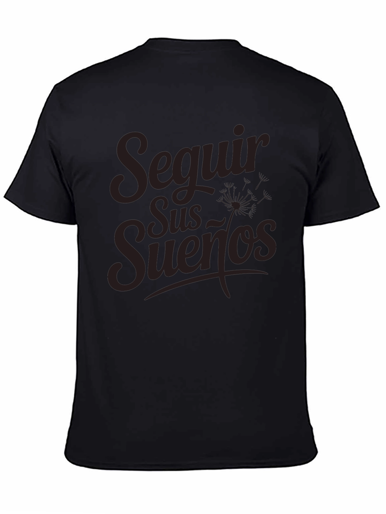 Seguir Sus Suenos Black Graphic T-Shirt