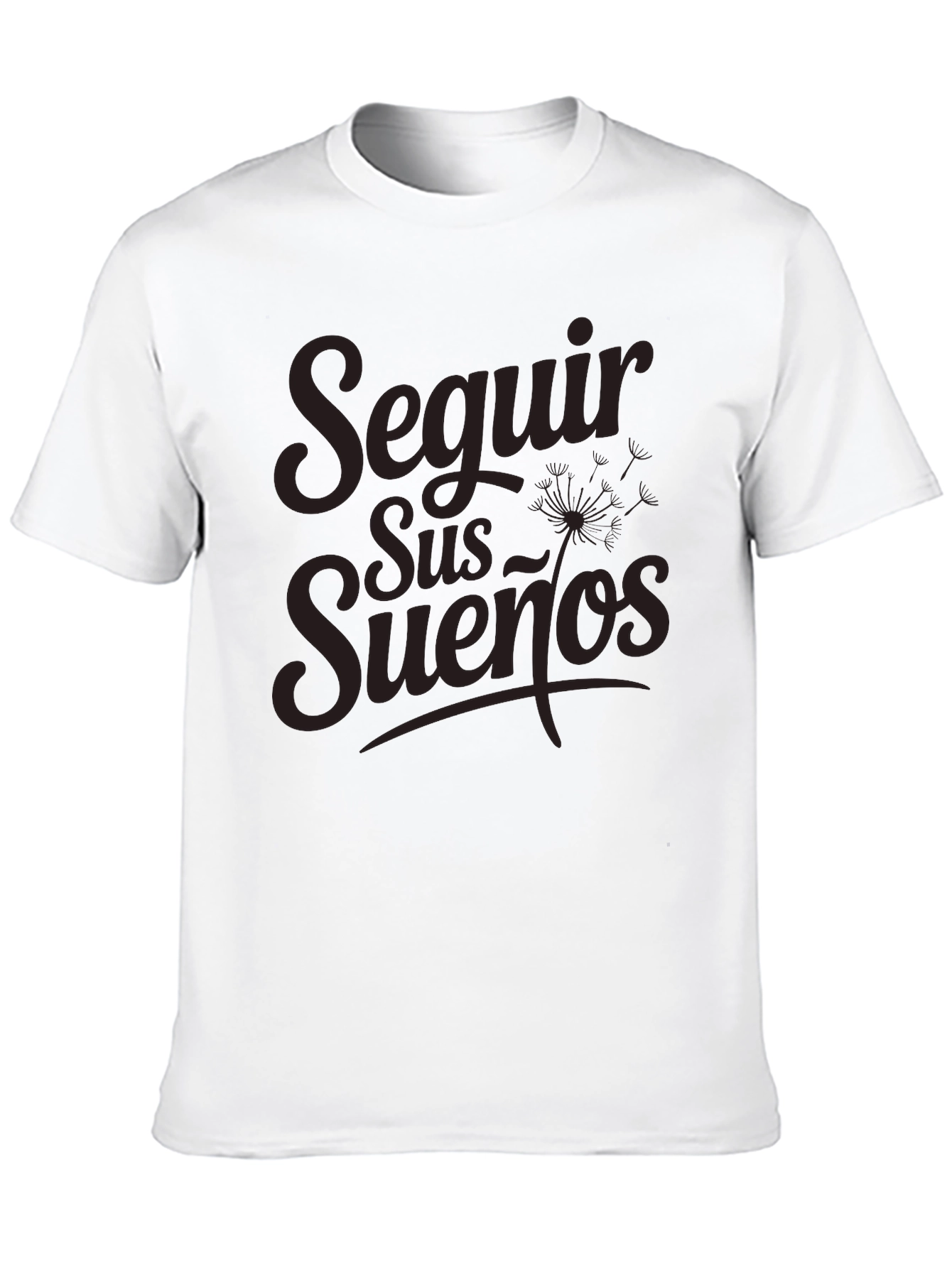 Seguir Sus Suenos Black Graphic T-Shirt