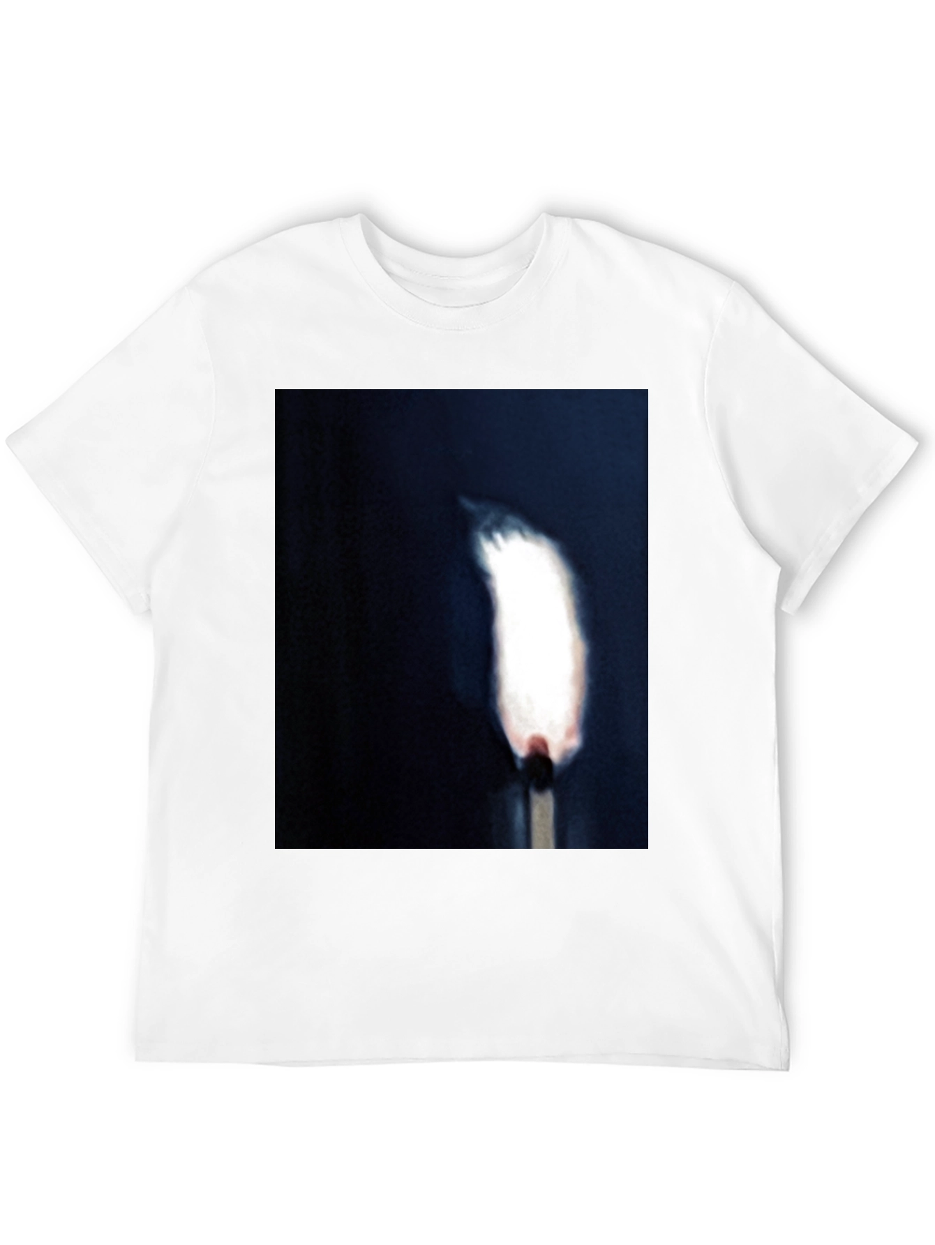Burning Match Graphic Tee - Unisex Black T-Shirt