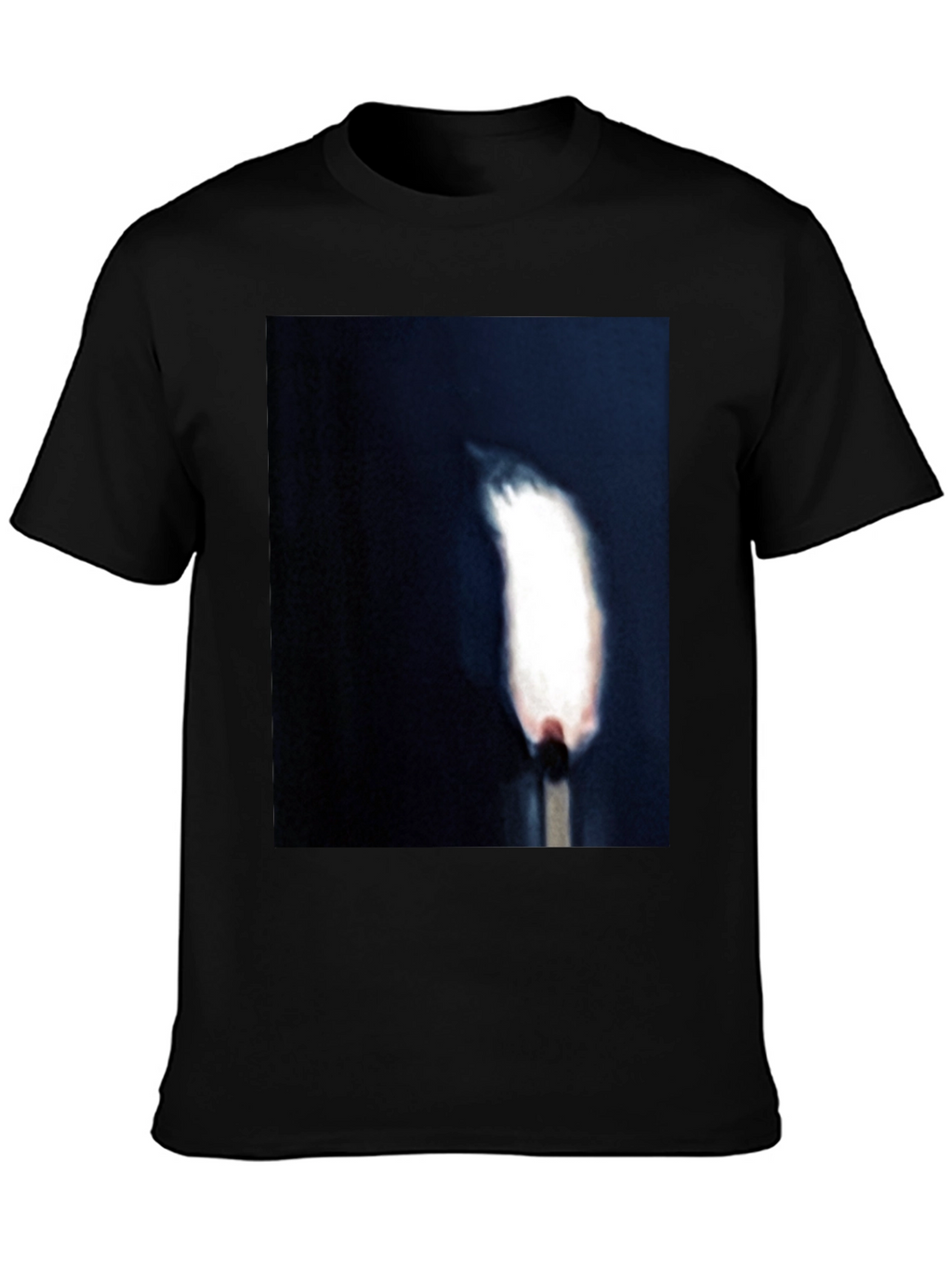 Burning Match Graphic Tee - Unisex Black T-Shirt