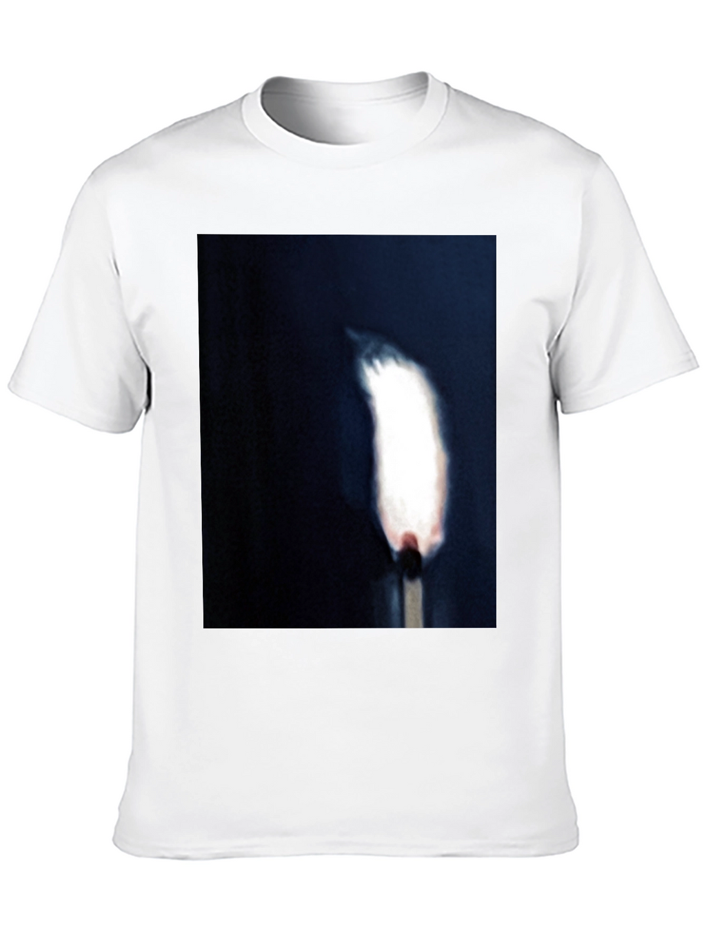 Burning Match Graphic Tee - Unisex Black T-Shirt