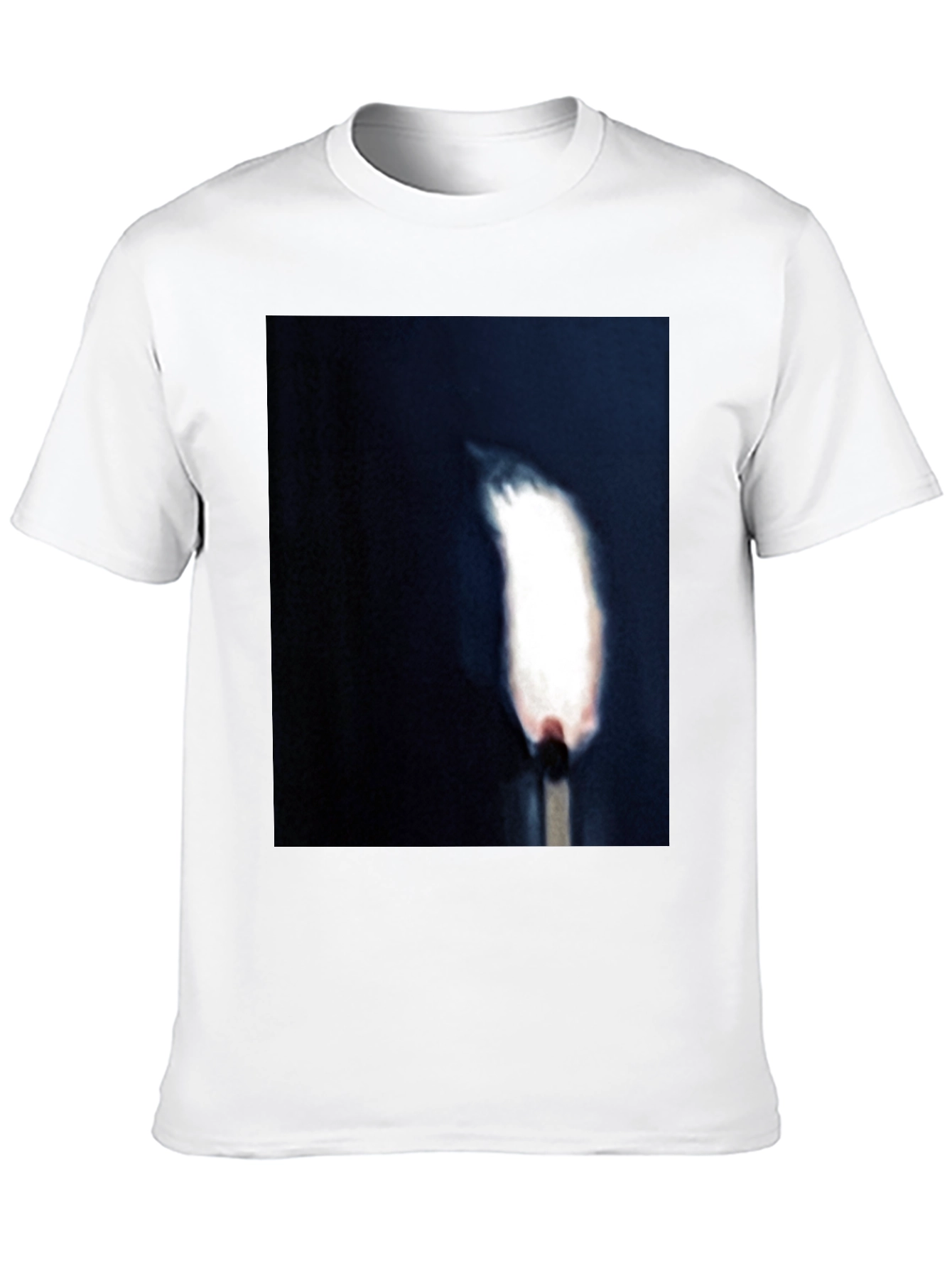Burning Match Graphic Tee - Unisex Black T-Shirt