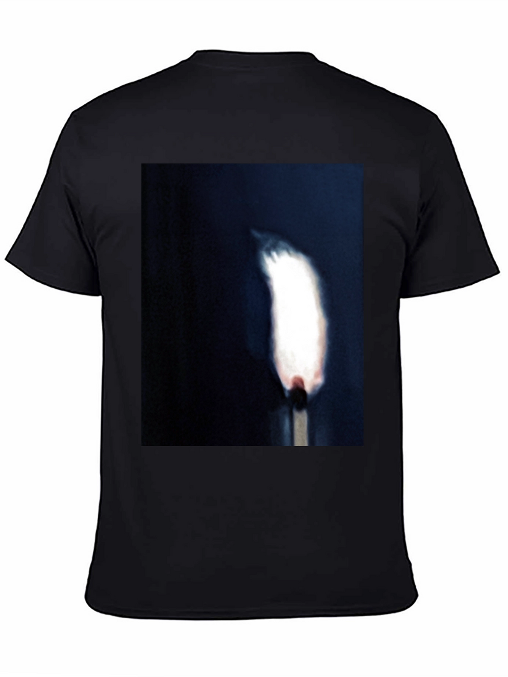 Burning Match Graphic Tee - Unisex Black T-Shirt