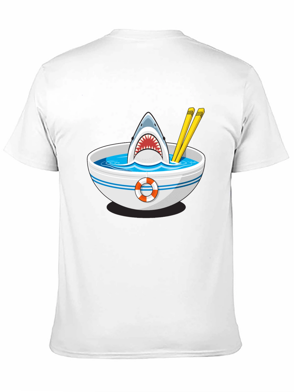 Shark Ramen T-Shirt - Funny Graphic Tee