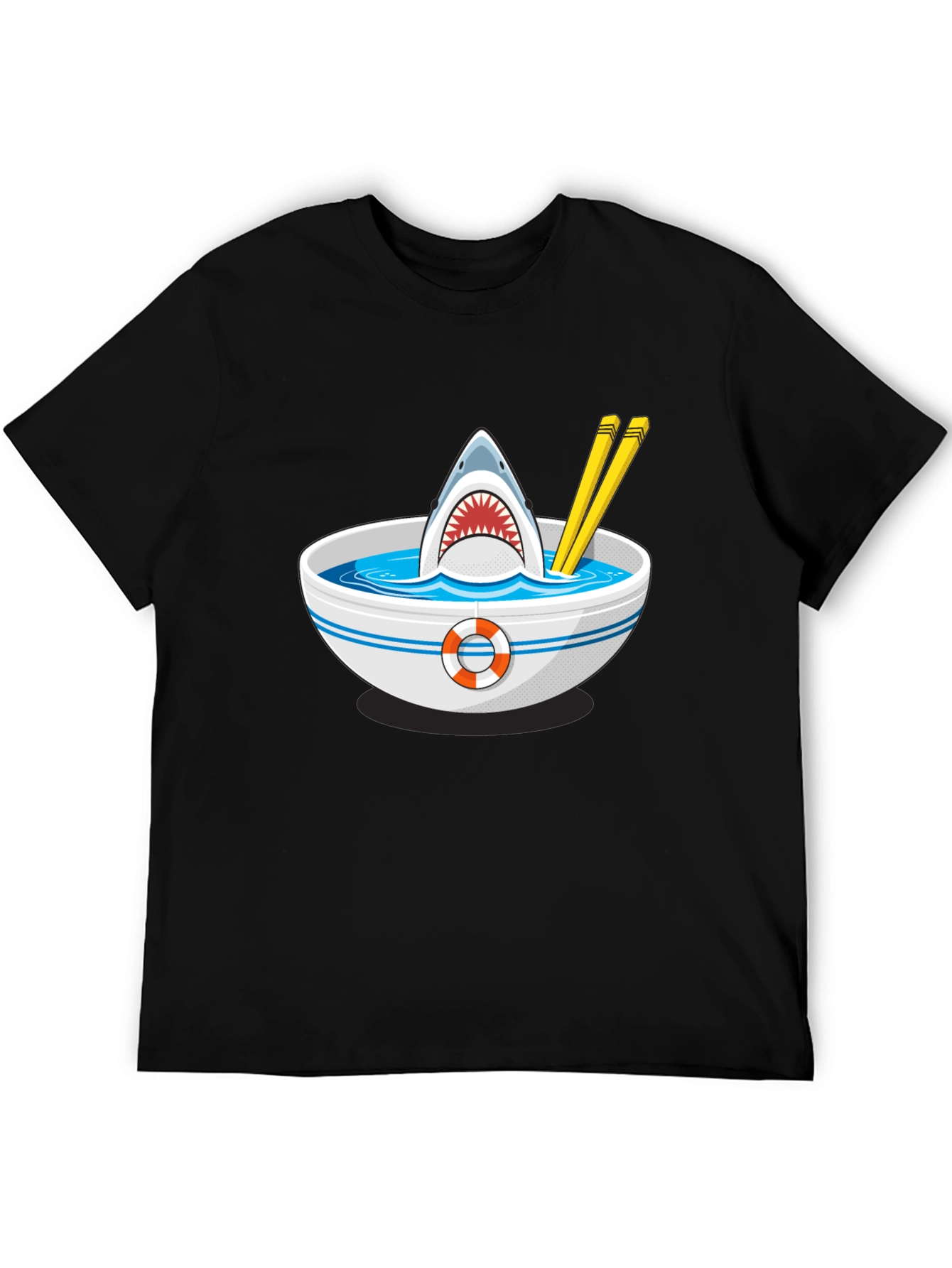 Shark Ramen T-Shirt - Funny Graphic Tee