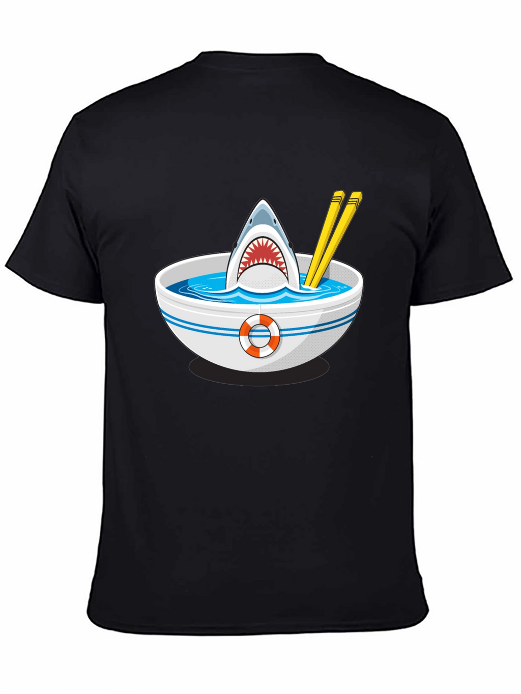 Shark Ramen T-Shirt - Funny Graphic Tee