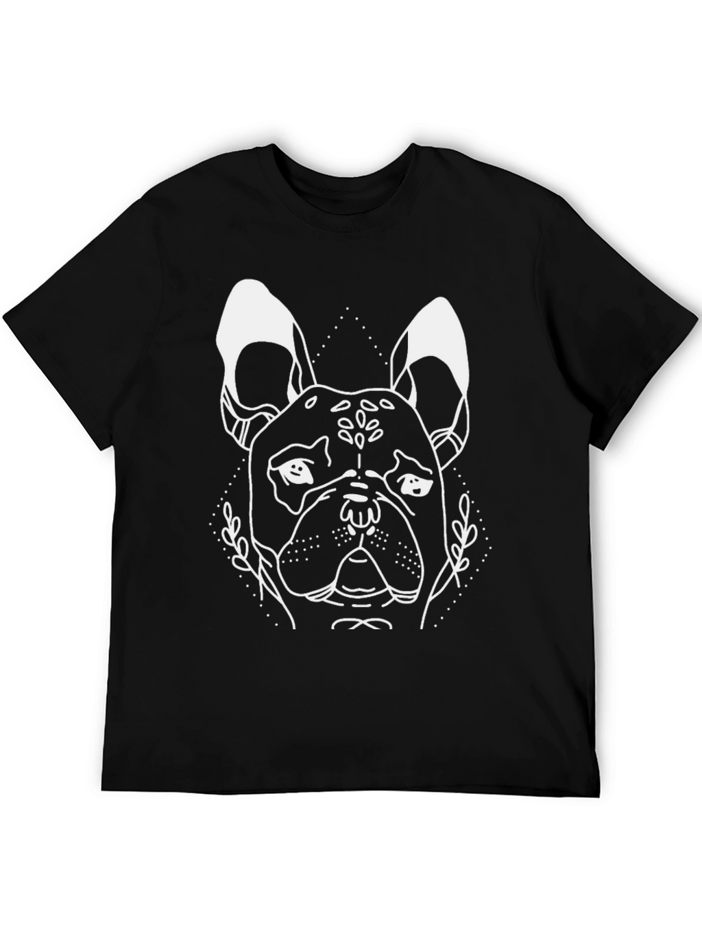Dog Graphic Tee - Stylish Mens Black T-Shirt
