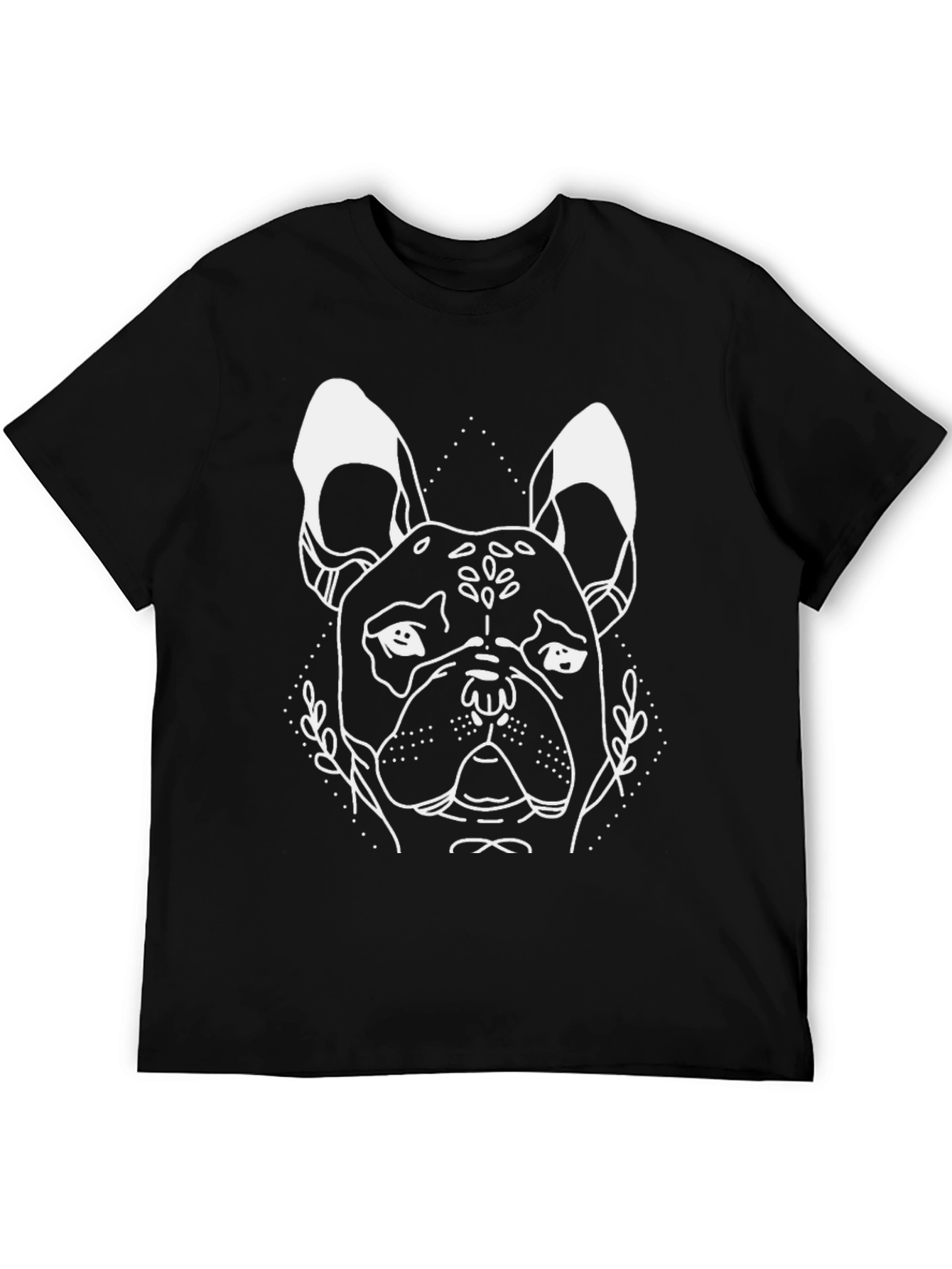 Dog Graphic Tee - Stylish Mens Black T-Shirt