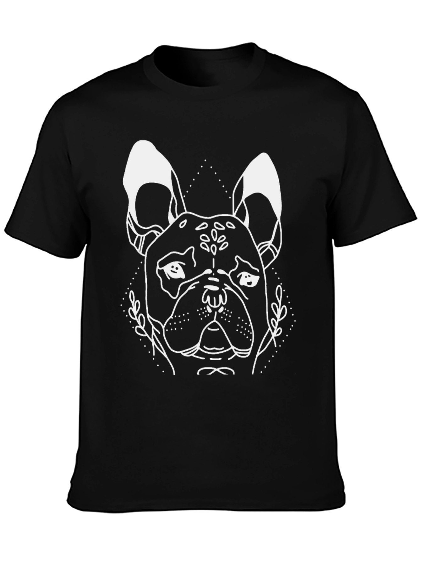 Dog Graphic Tee - Stylish Mens Black T-Shirt