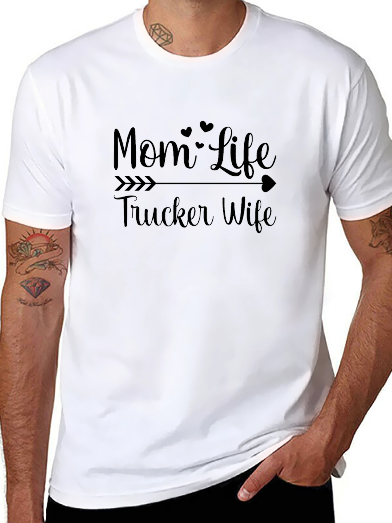 Mom Life Trucker Wife Graphic Tee