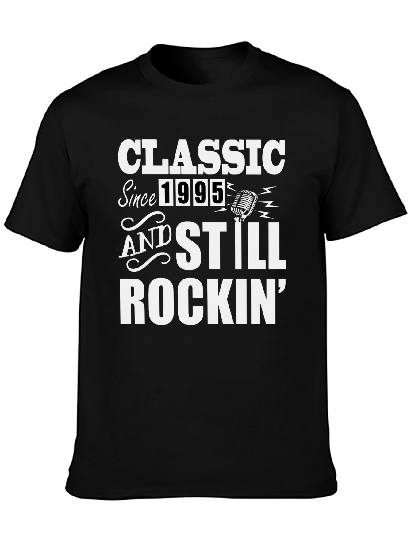 Classic Since 1995 Rockin Black T-Shirt