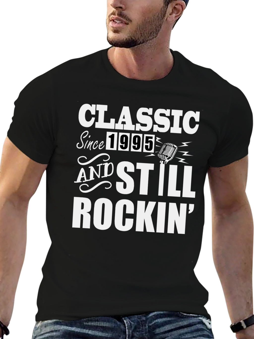 Classic Since 1995 Rockin Black T-Shirt