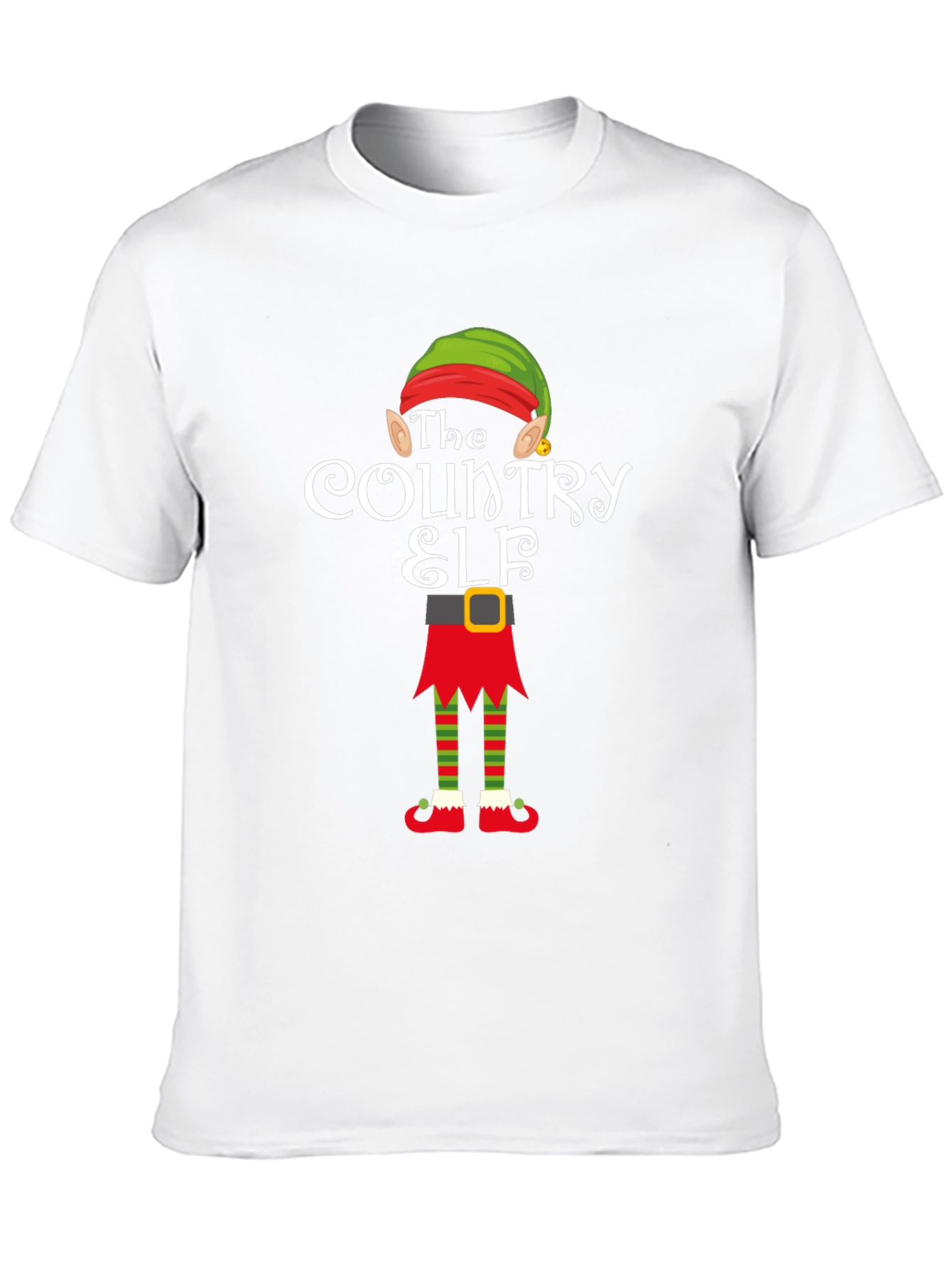 Country Elf Holiday Tee - Festive Christmas Apparel
