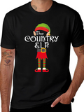Country Elf Holiday Tee - Festive Christmas Apparel