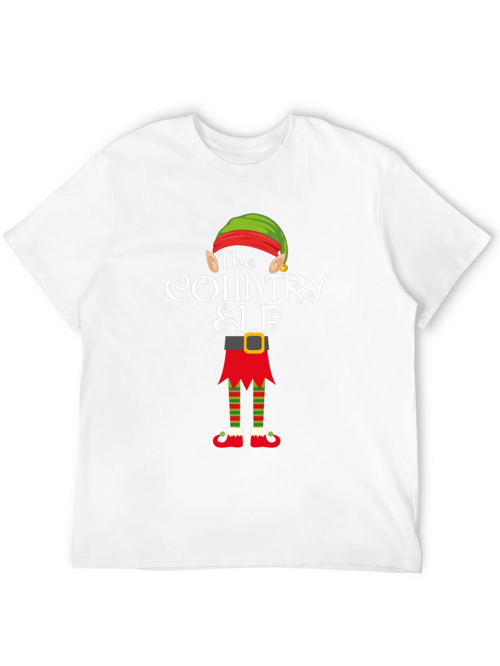 Country Elf Holiday Tee - Festive Christmas Apparel