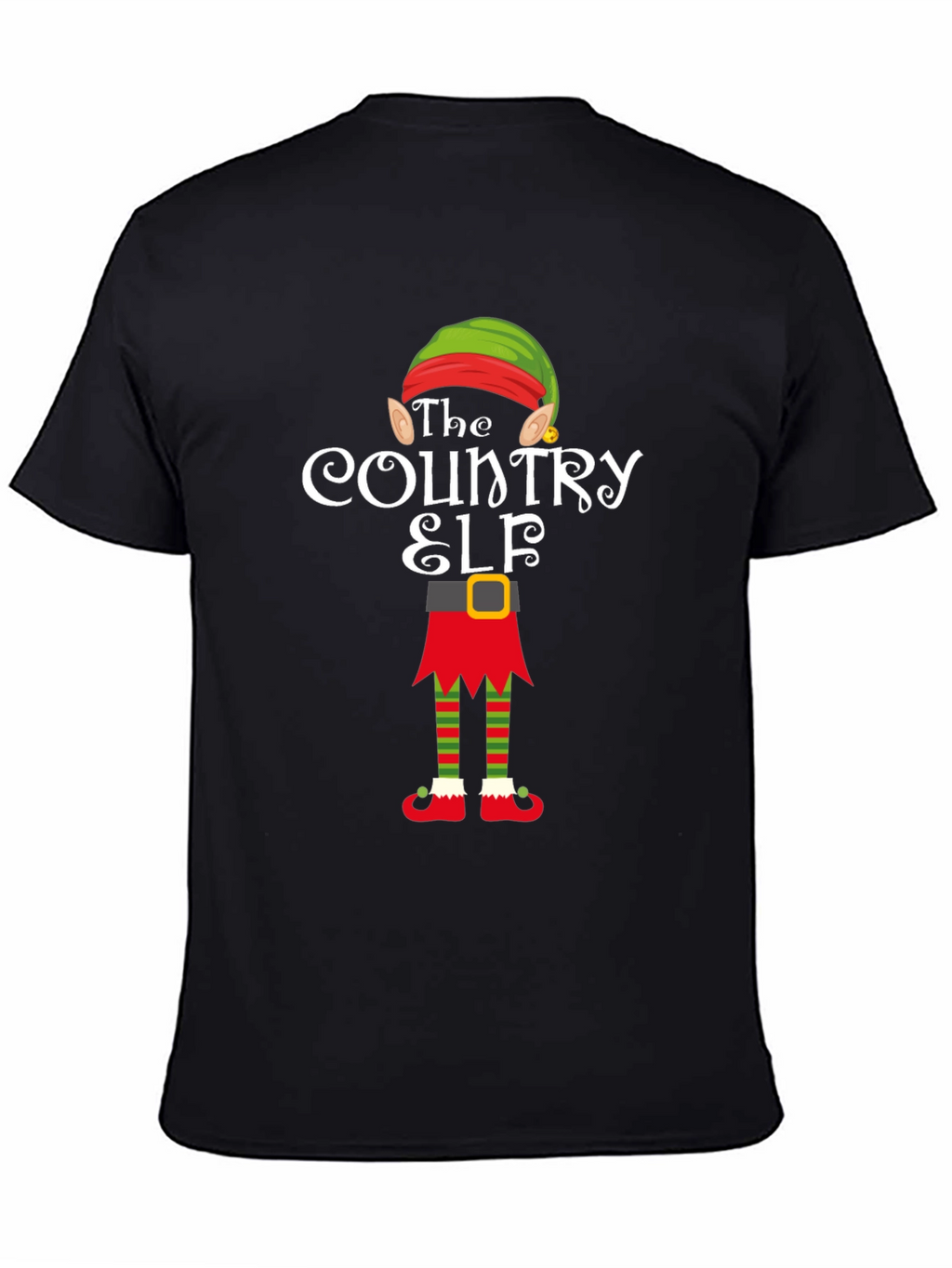 Country Elf Holiday Tee - Festive Christmas Apparel