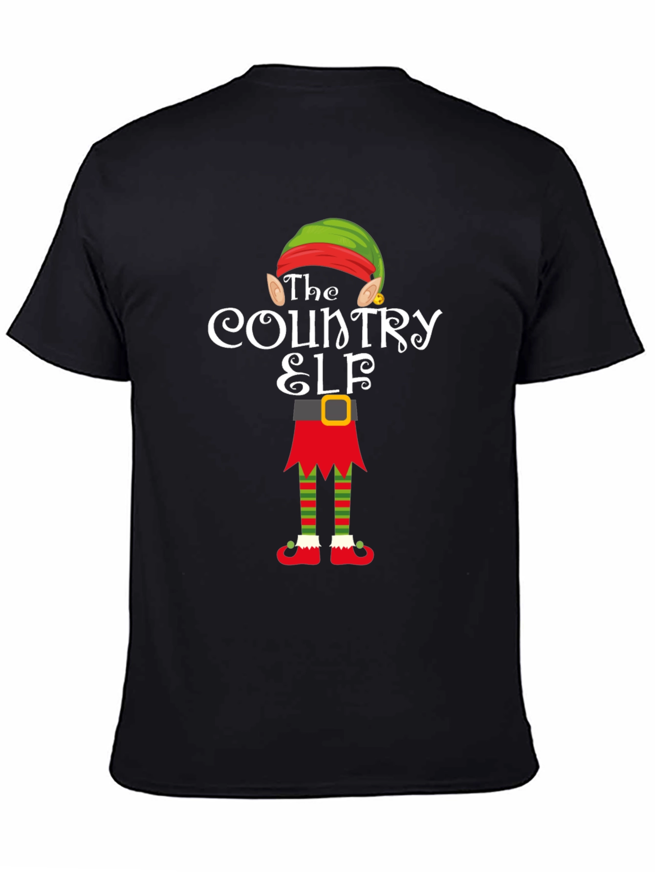 Country Elf Holiday Tee - Festive Christmas Apparel