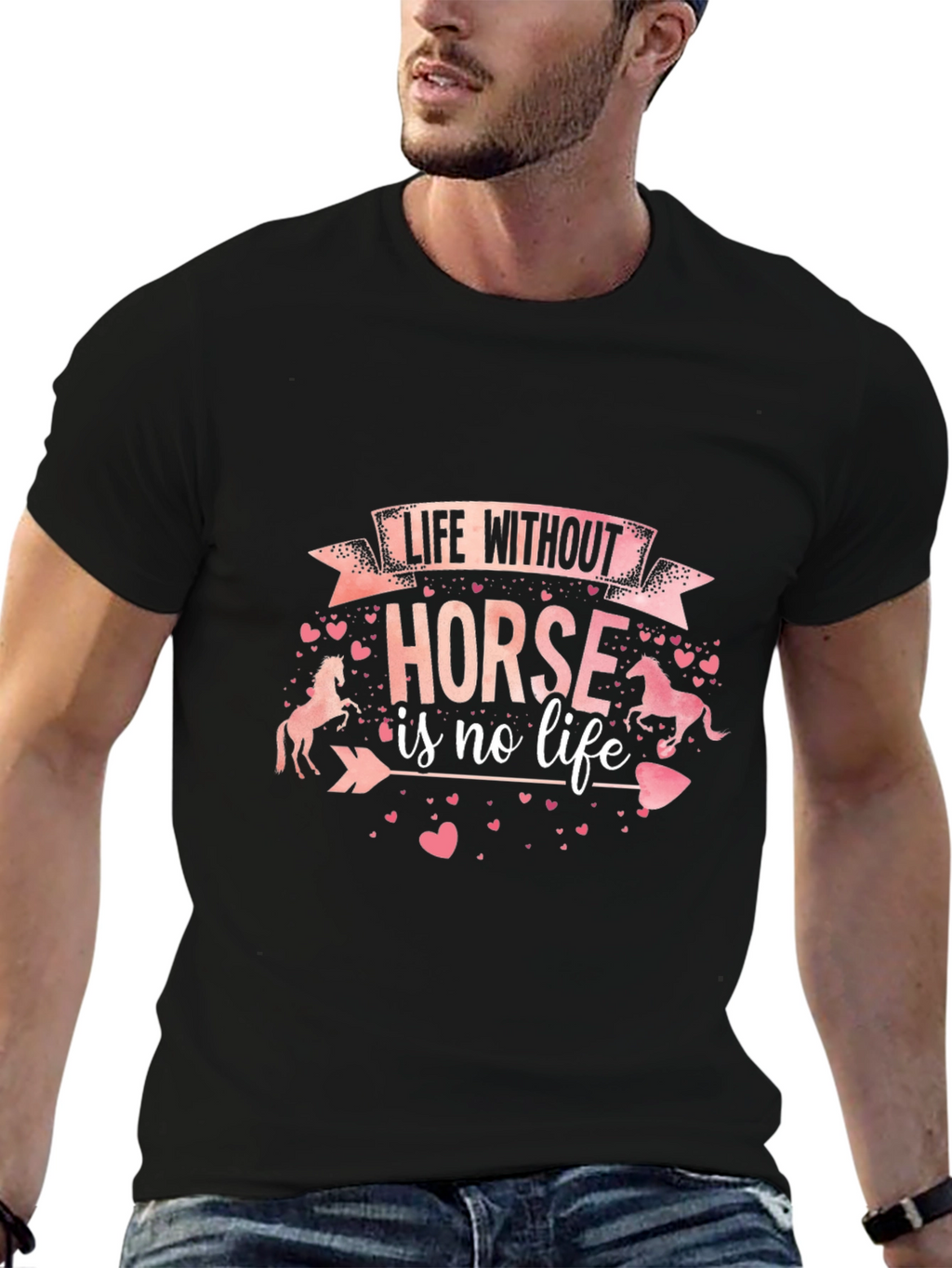 Life Without Horse Tee - Equestrian Lover Shirt