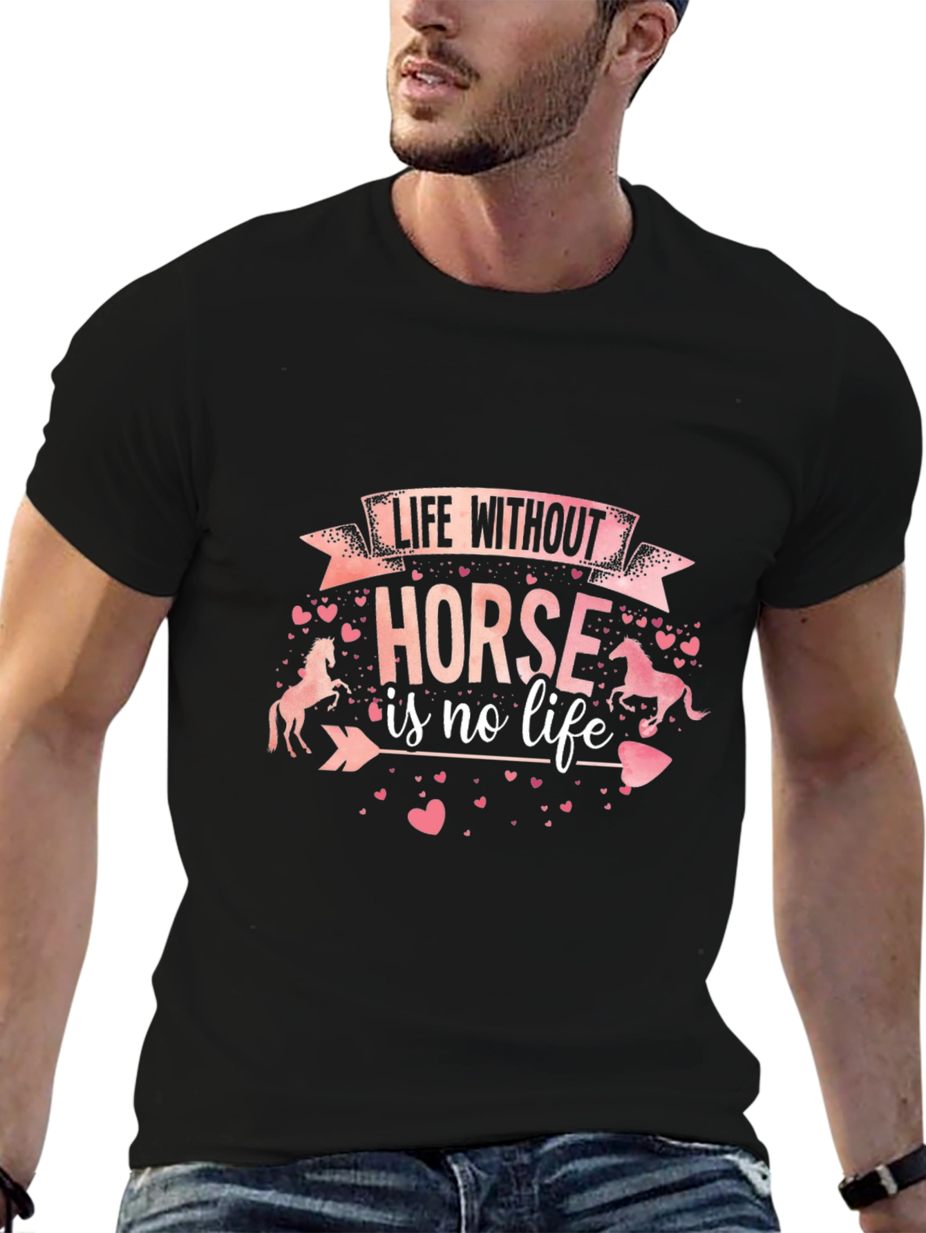 Life Without Horse Tee - Equestrian Lover Shirt