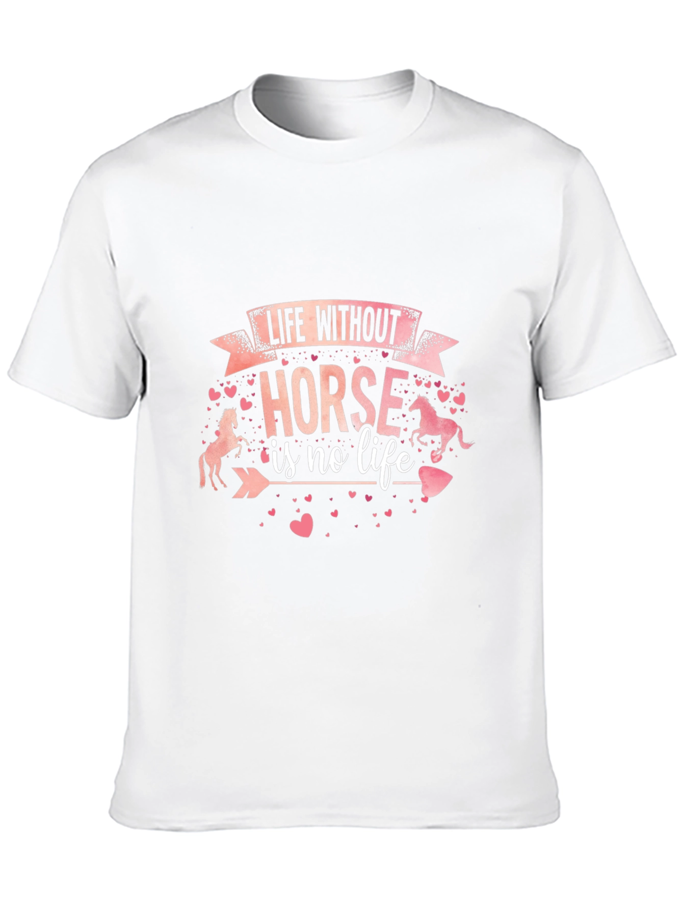 Life Without Horse Tee - Equestrian Lover Shirt