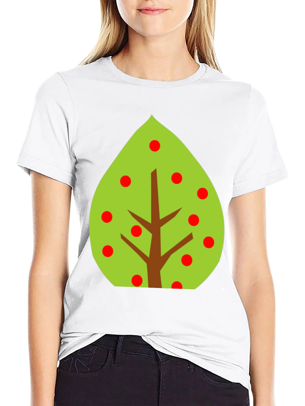 Tree Graphic Tee - Black Cotton Blend
