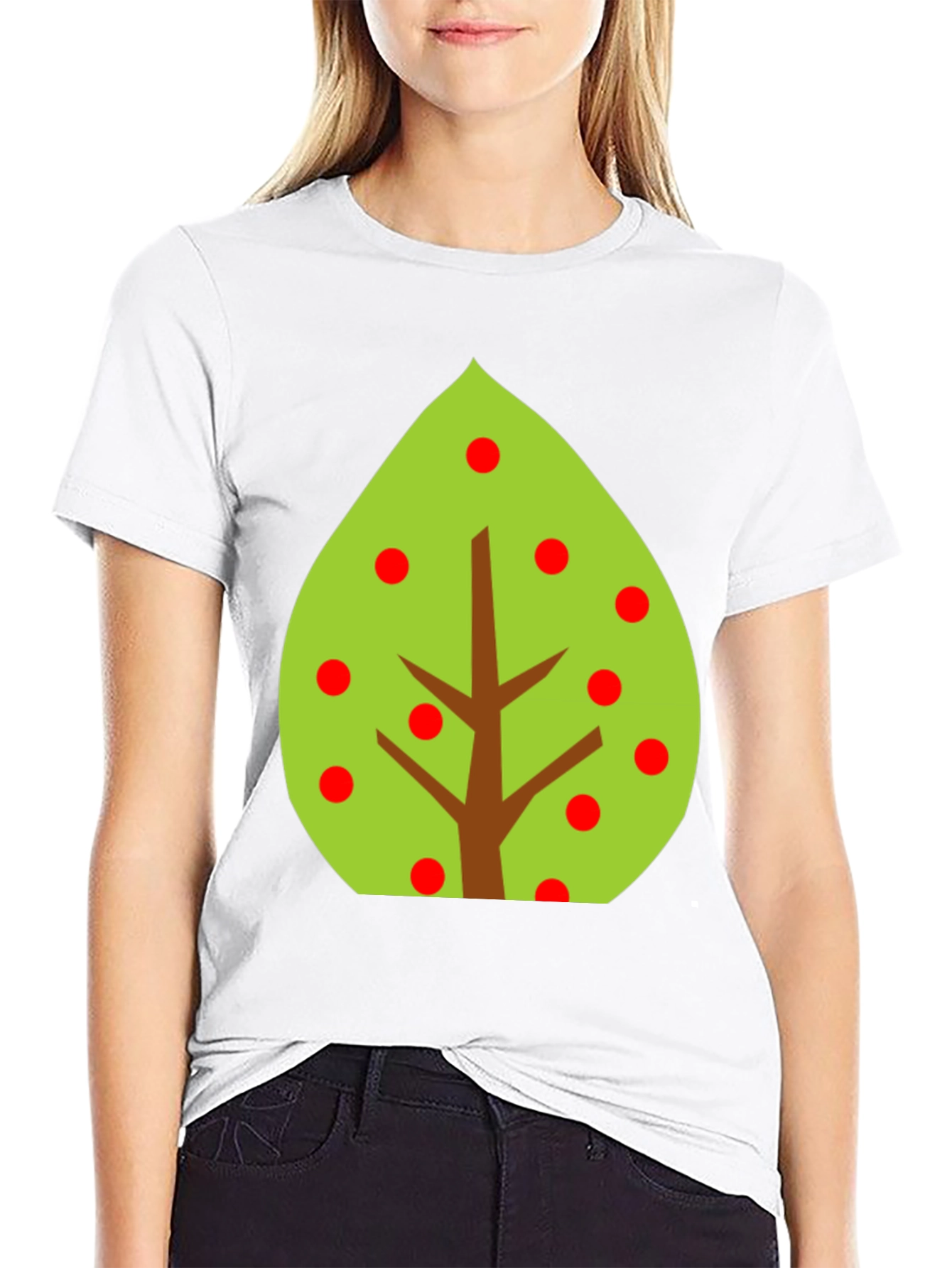 Tree Graphic Tee - Black Cotton Blend