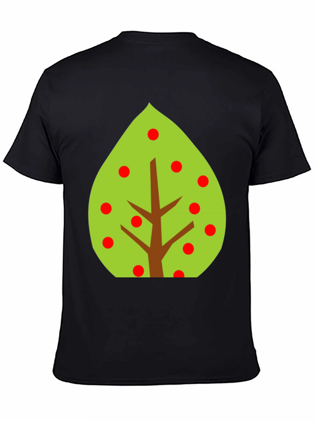 Tree Graphic Tee - Black Cotton Blend