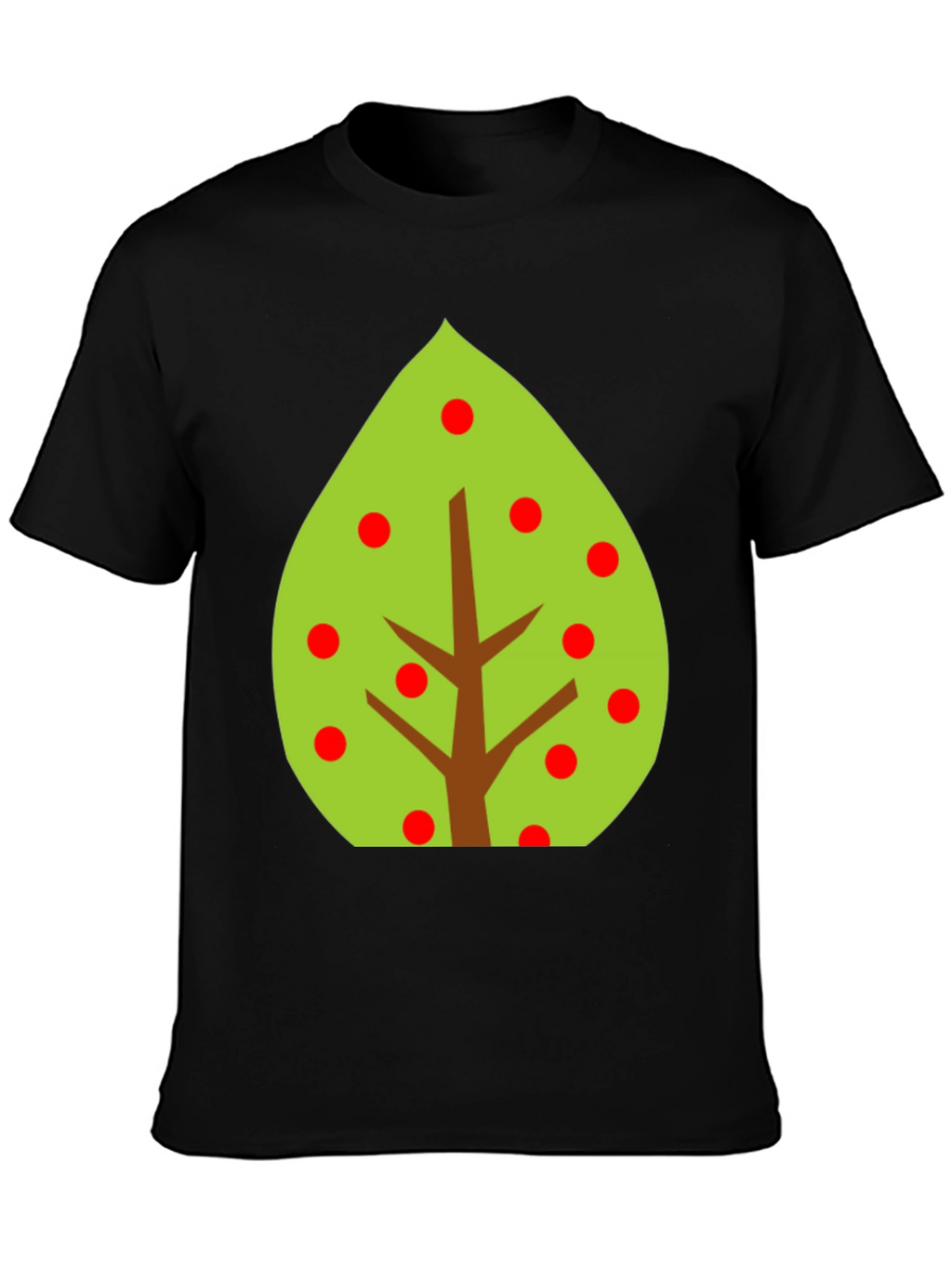 Tree Graphic Tee - Black Cotton Blend
