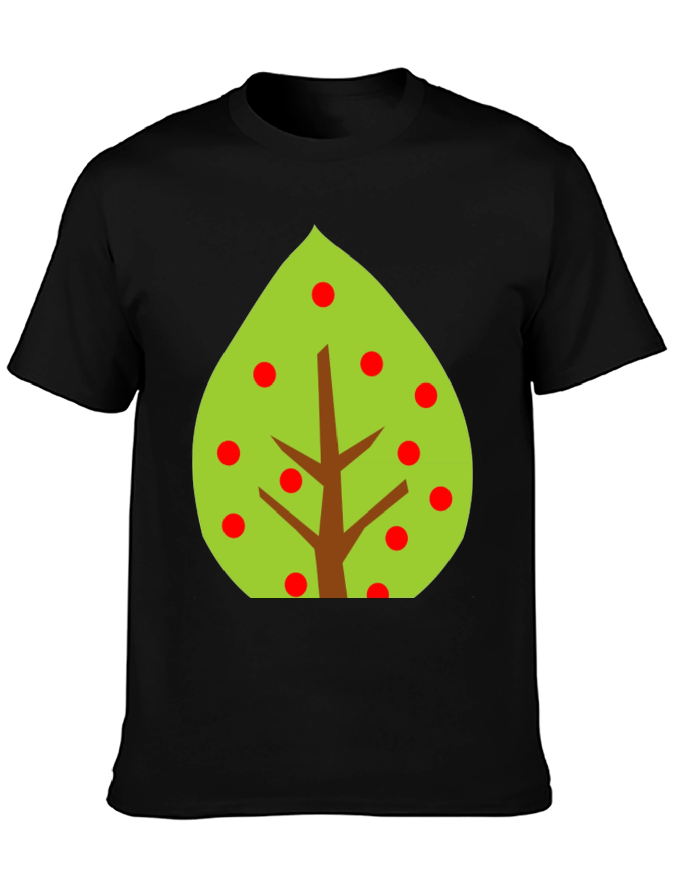 Tree Graphic Tee - Black Cotton Blend