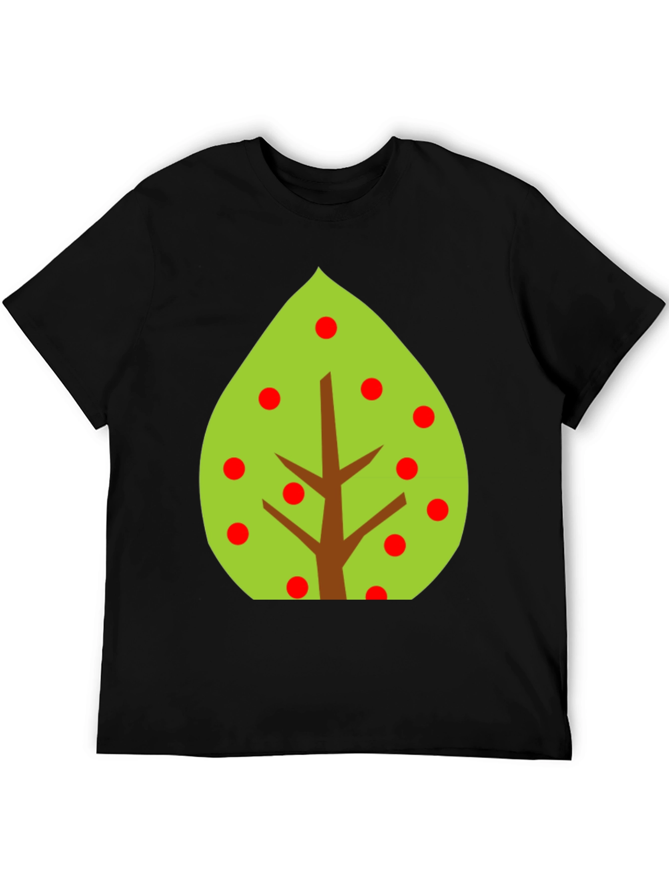 Tree Graphic Tee - Black Cotton Blend