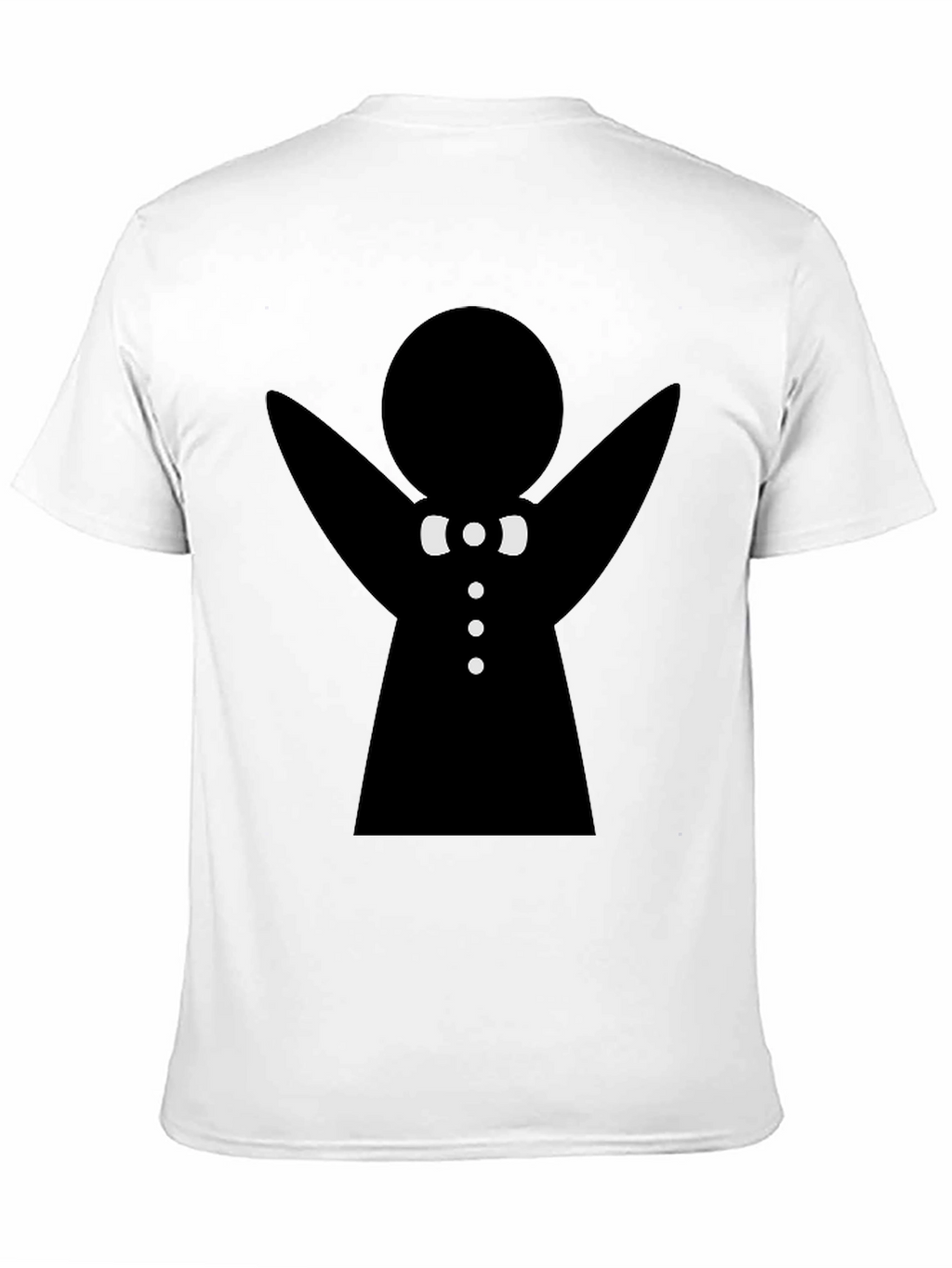 Gingerbread Man Graphic Tee - Black Cotton T-Shirt