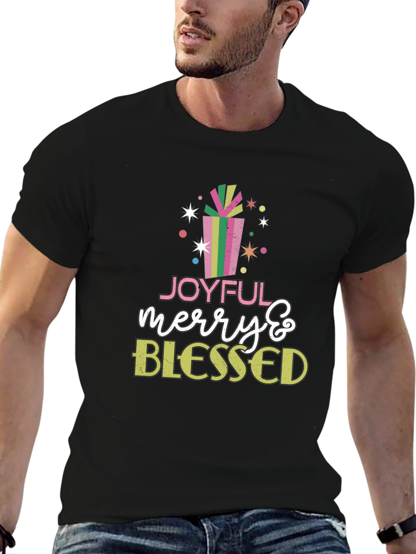Joyful Merry & Blessed Holiday T-Shirt