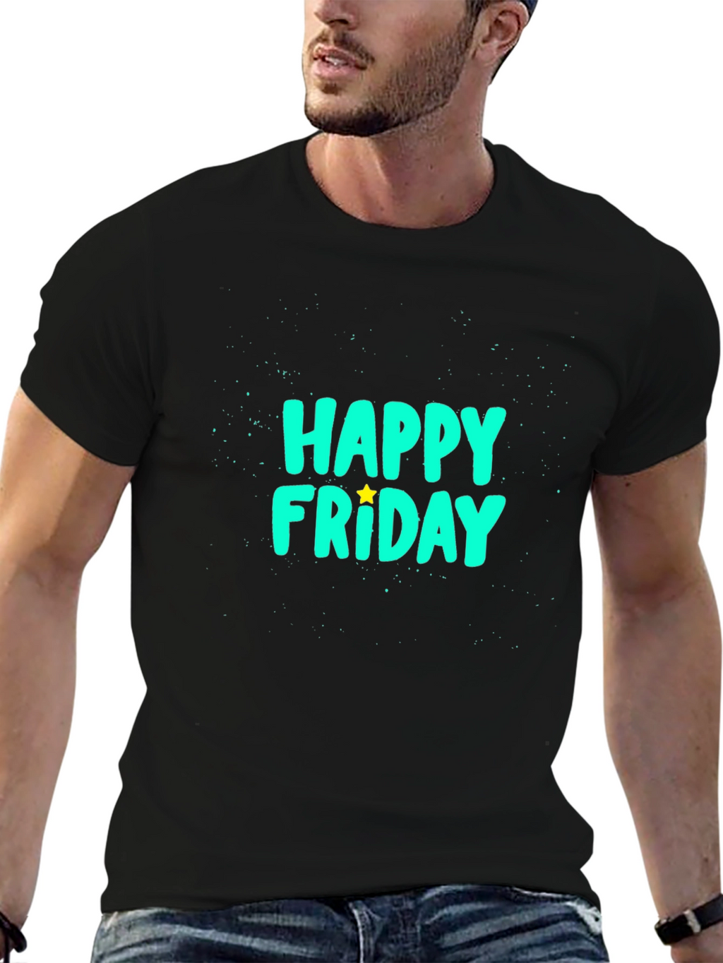 Happy Friday Graphic T-Shirt - Casual Wear