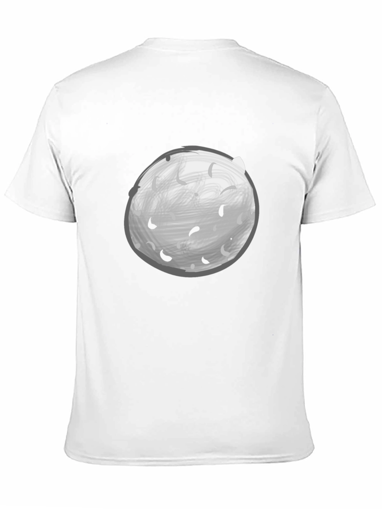Moon Graphic Tee - Black Casual Shirt