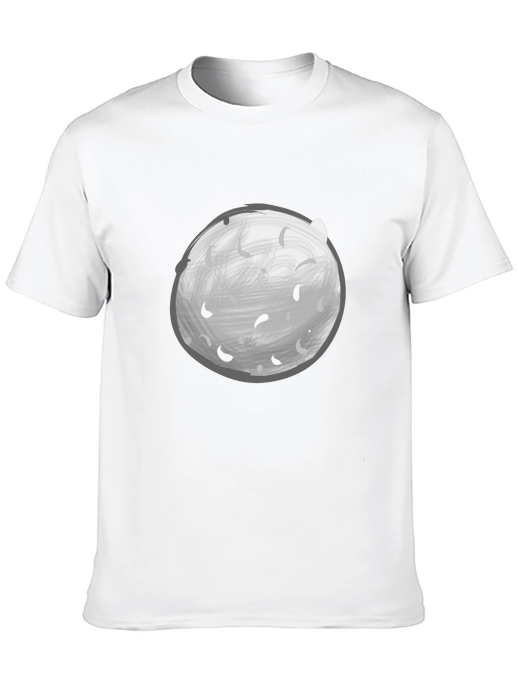 Moon Graphic Tee - Black Casual Shirt