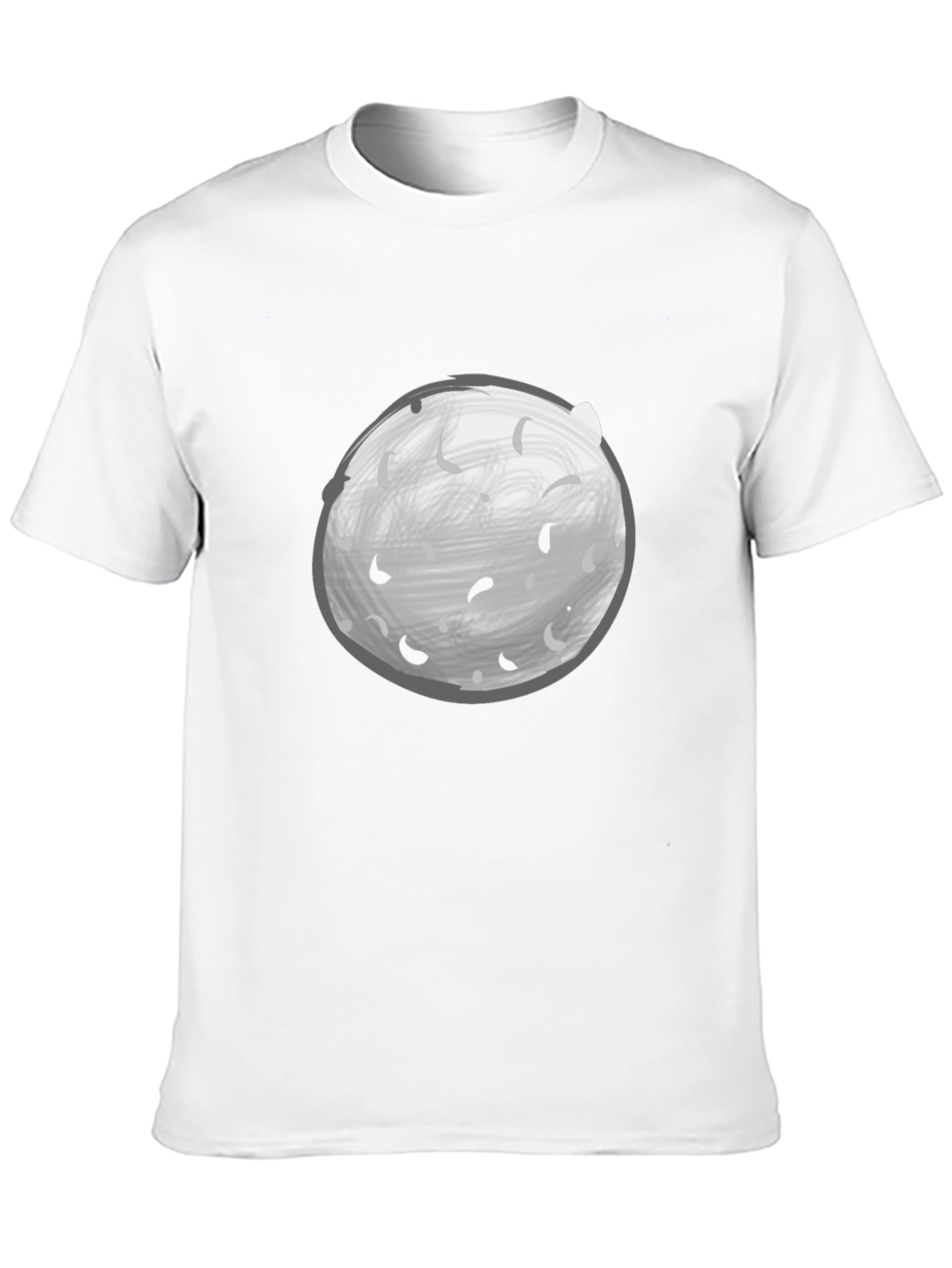Moon Graphic Tee - Black Casual Shirt