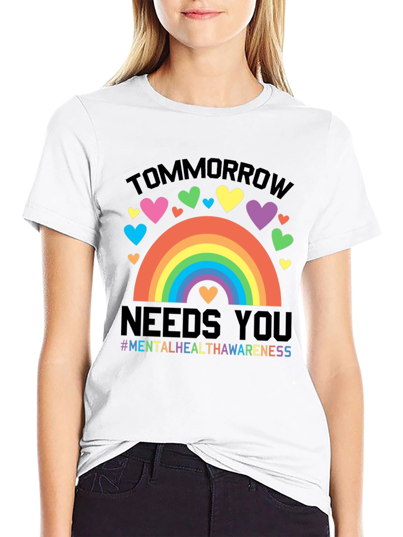 Tomorrow Needs You Mental Health Awareness Rainbow T-Shirt
