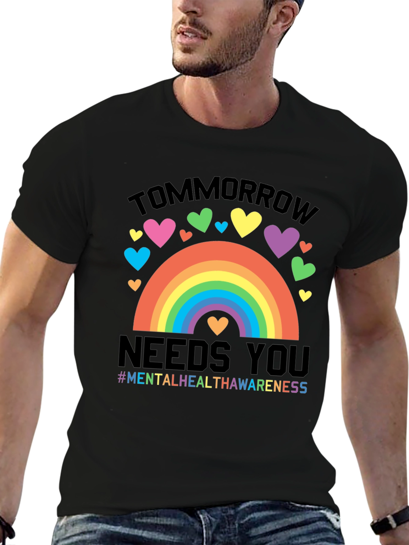 Tomorrow Needs You Mental Health Awareness Rainbow T-Shirt