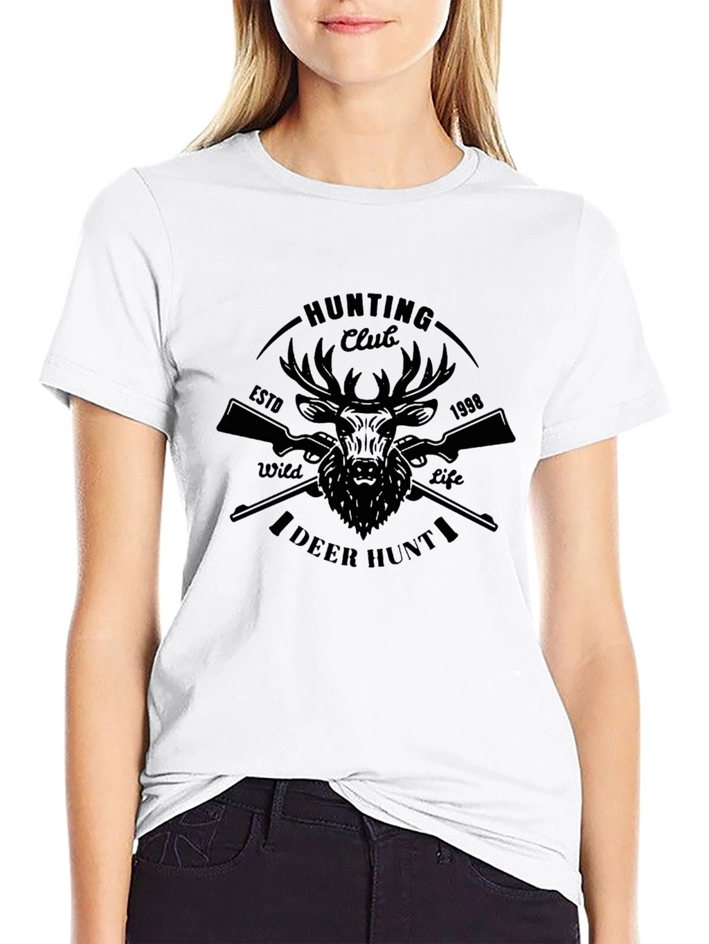 Hunting Club Deer Hunt Graphic T-Shirt