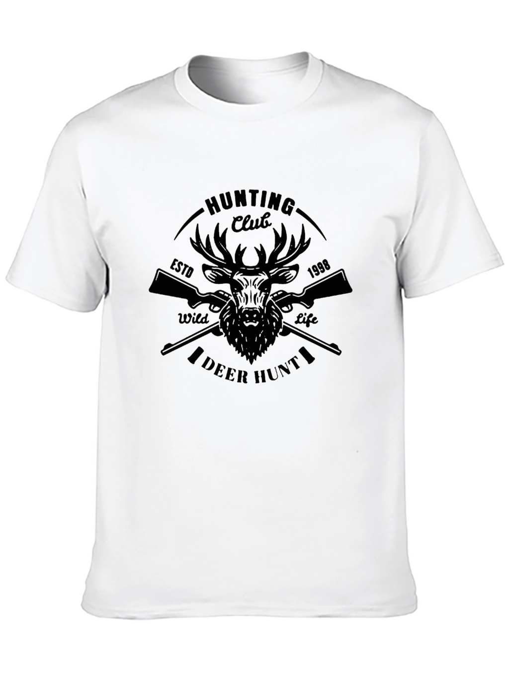 Hunting Club Deer Hunt Graphic T-Shirt