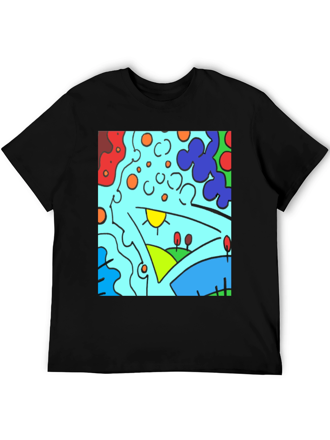 Abstract Art Graphic Tee - Modern Casual Comfort