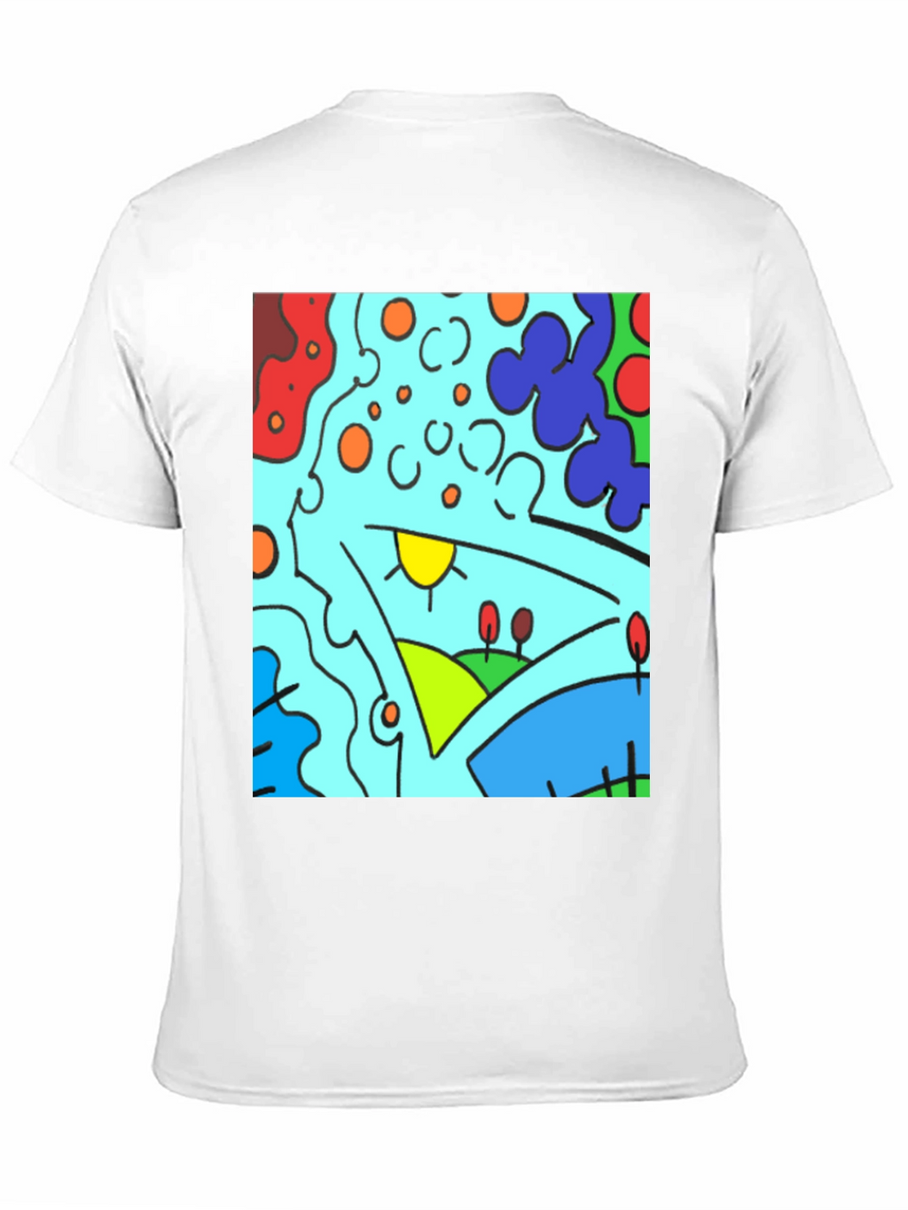 Abstract Art Graphic Tee - Modern Casual Comfort