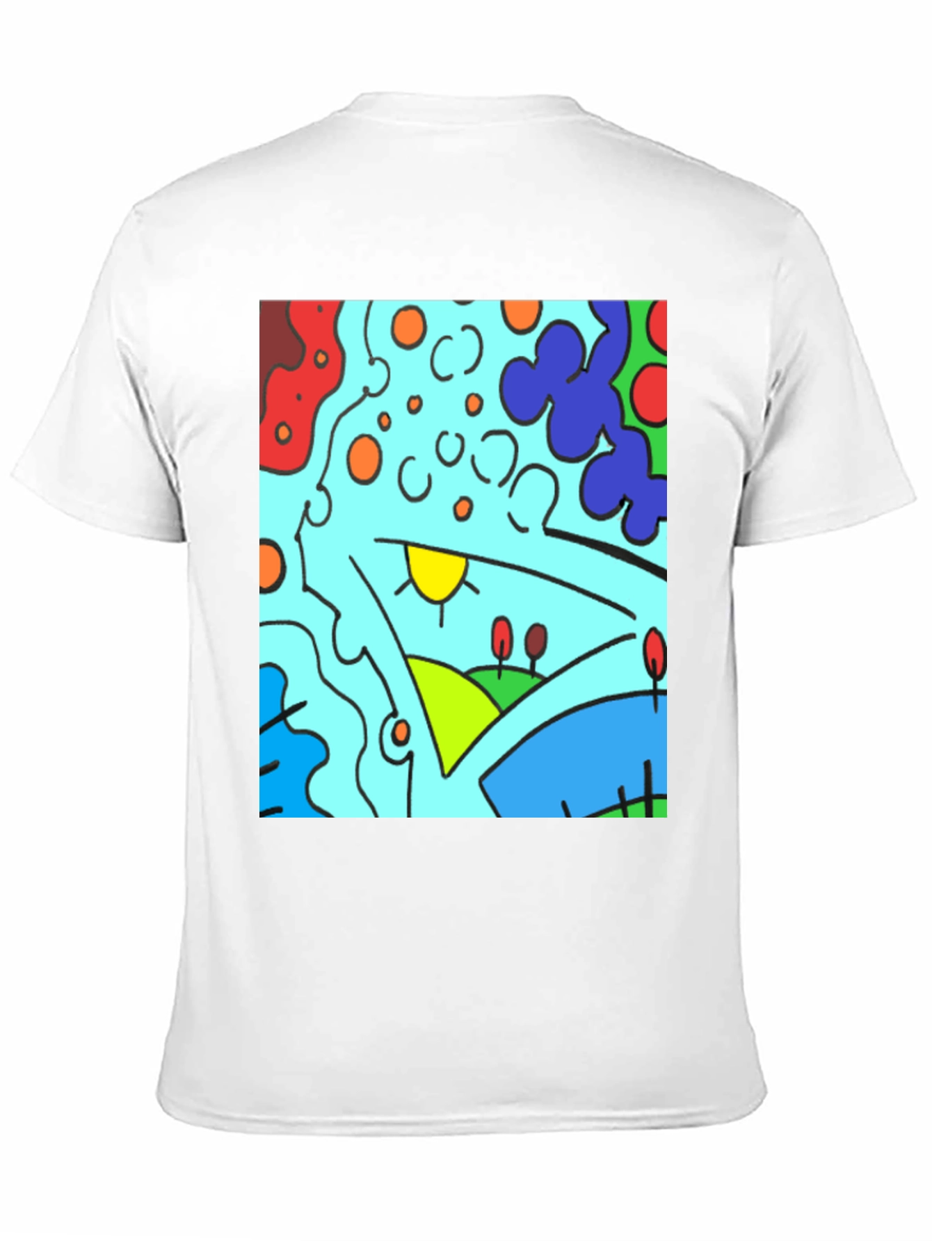 Abstract Art Graphic Tee - Modern Casual Comfort