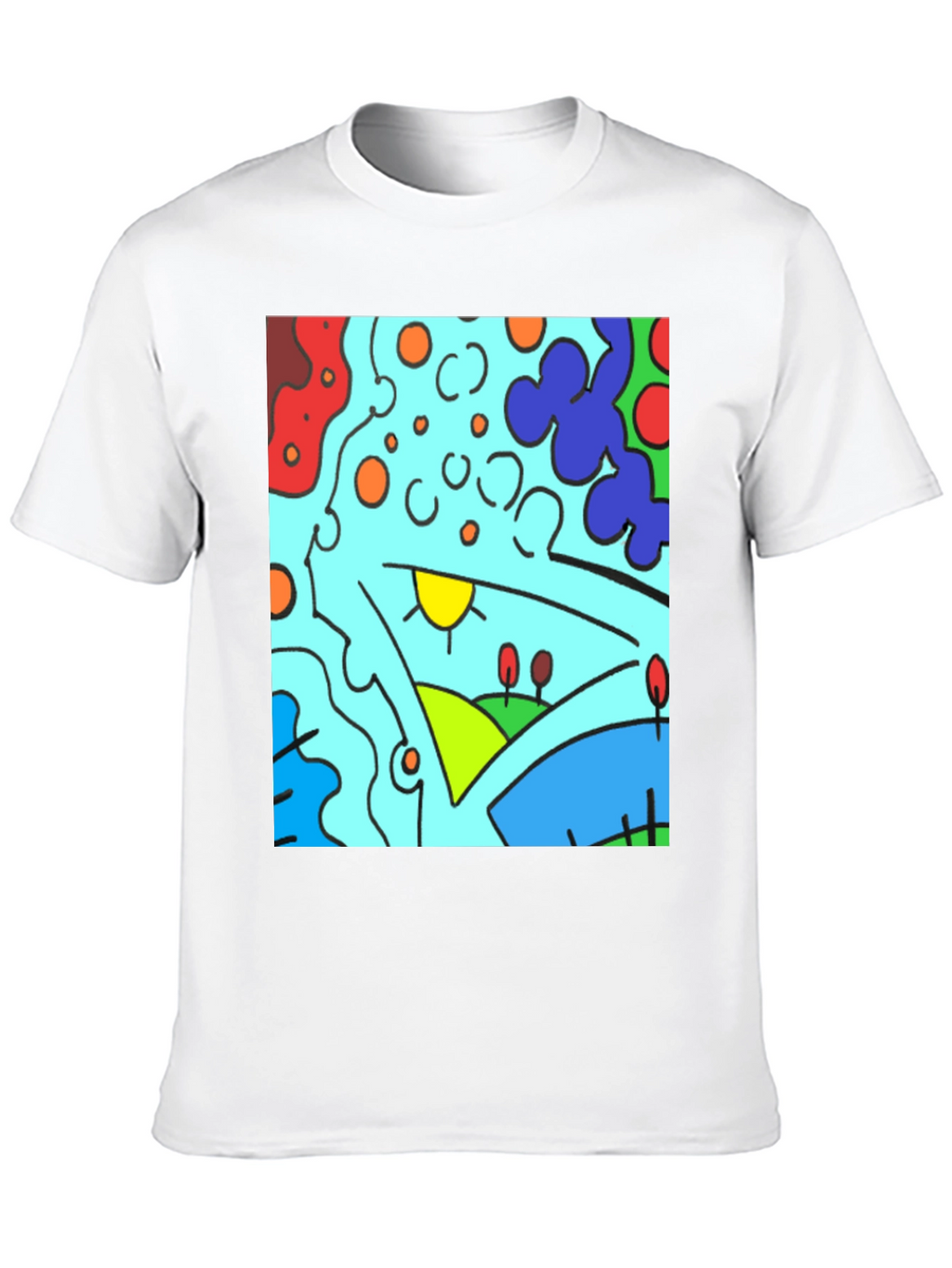 Abstract Art Graphic Tee - Modern Casual Comfort