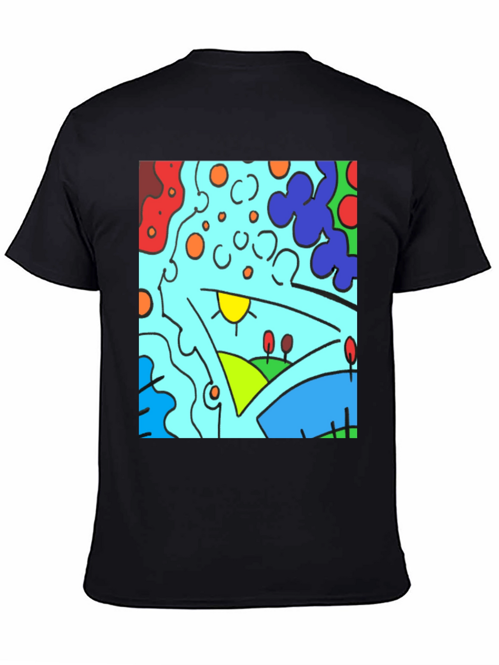 Abstract Art Graphic Tee - Modern Casual Comfort