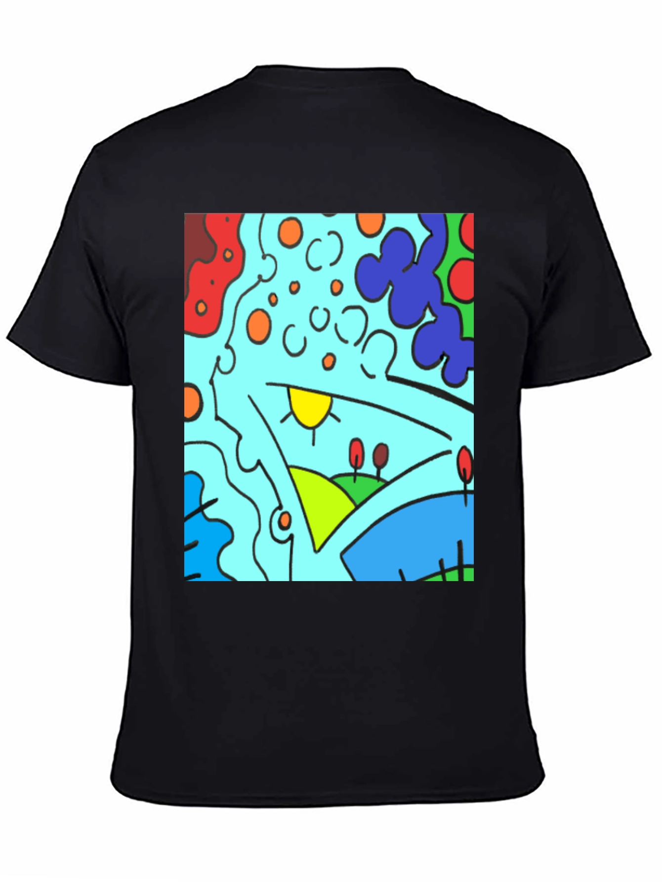 Abstract Art Graphic Tee - Modern Casual Comfort