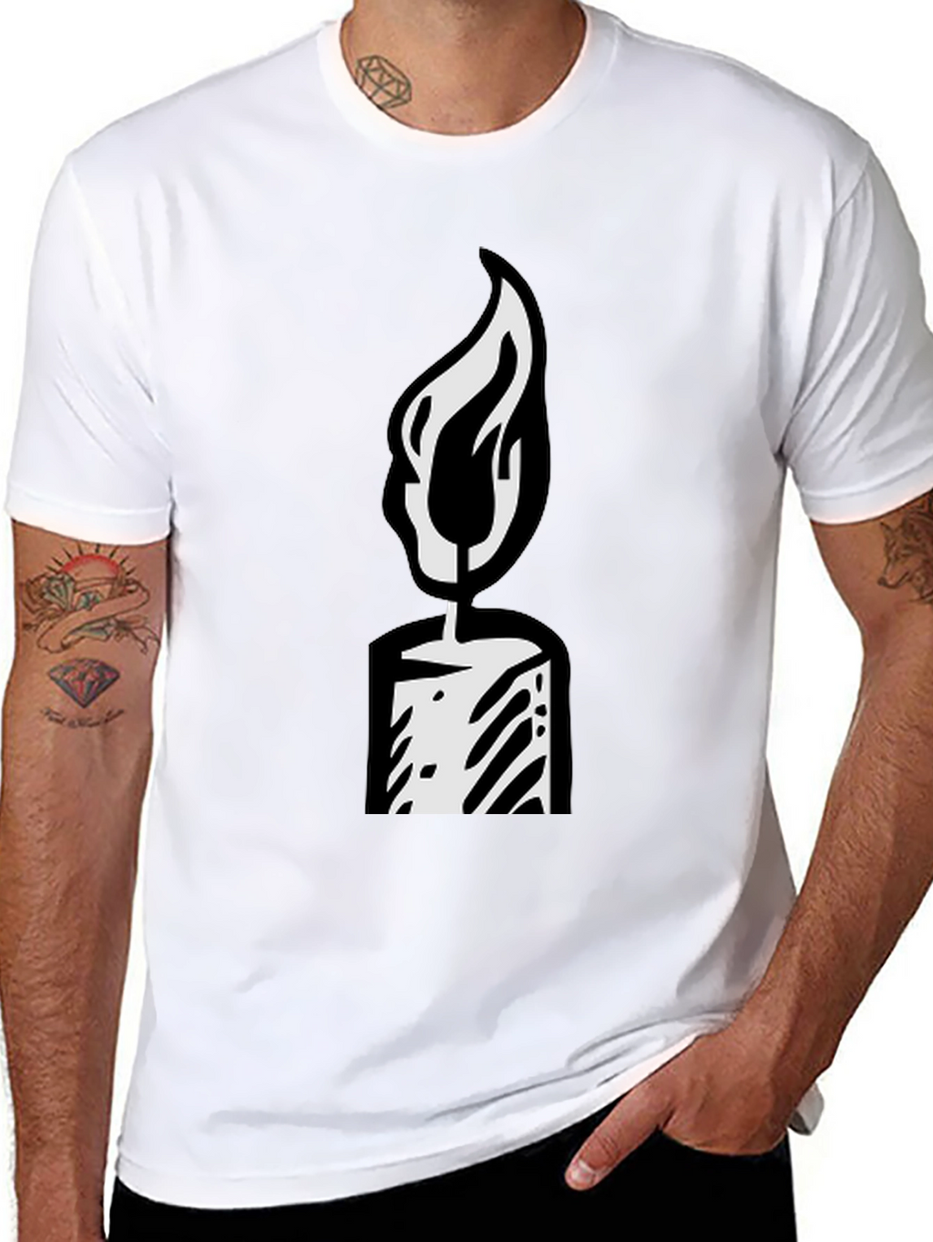 Candle Graphic T-Shirt