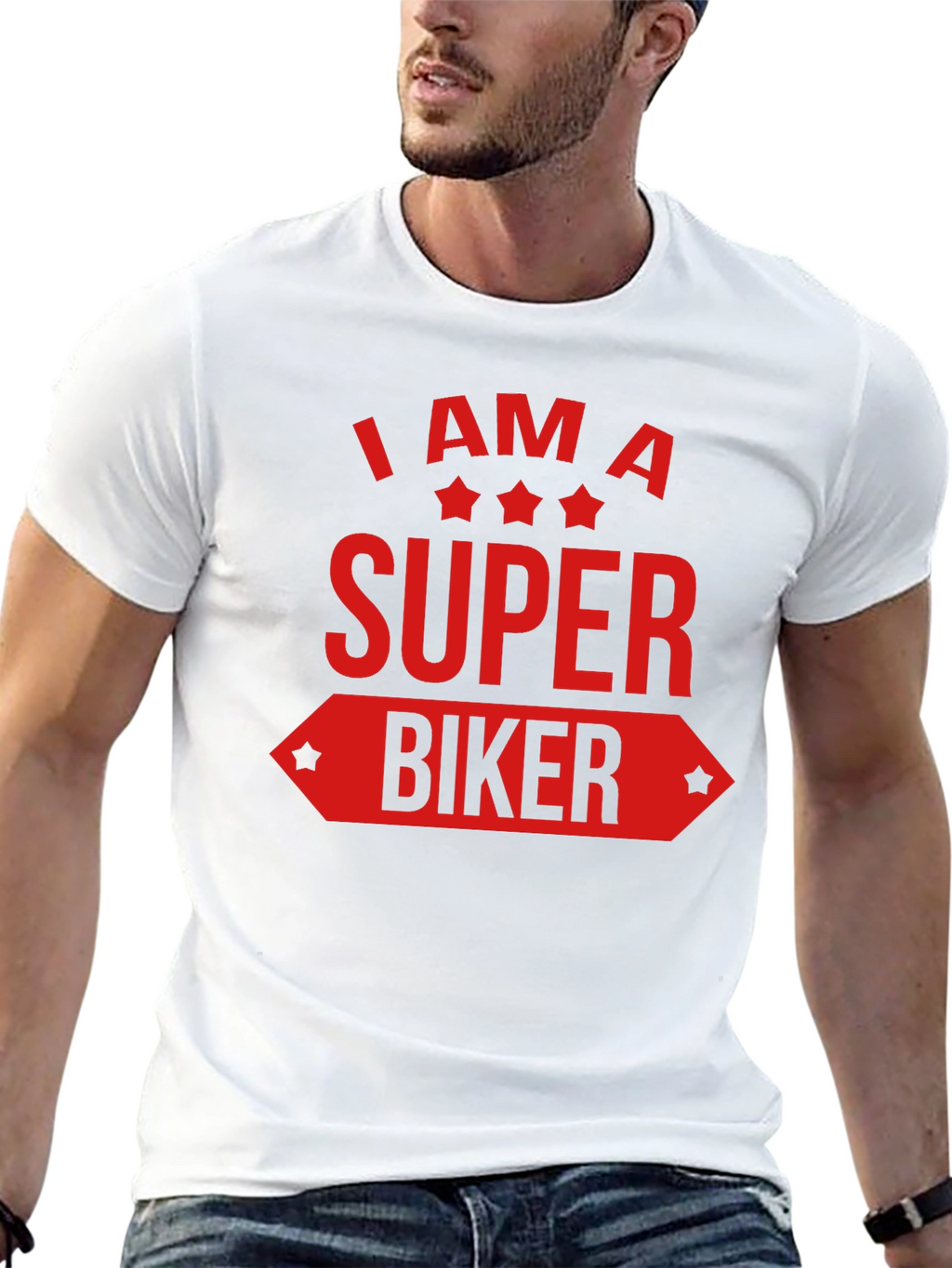 Super Biker Graphic Tee - Black